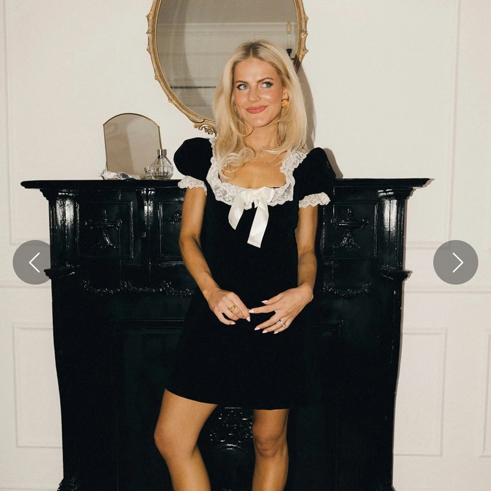 Elegant Black and White Dress